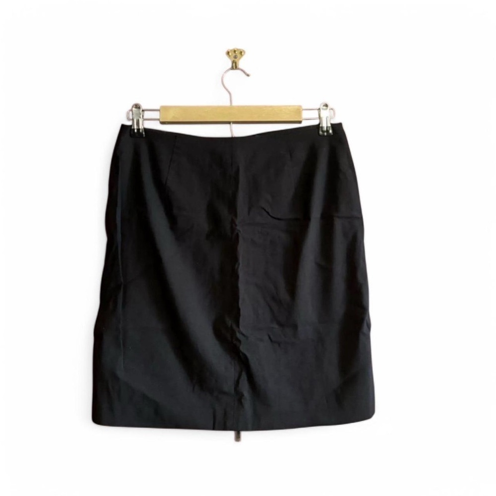 VTG y2k Whimsigoth Cache Mini Skirt Womens 4 Black Zipper Lip Service Style Goth - Picture 4 of 6